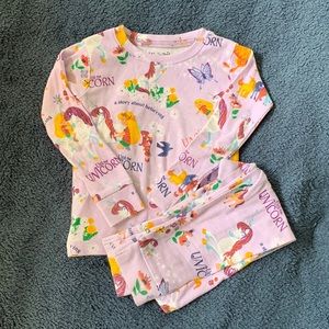 Books to Bed Uni the Unicorn pajama set